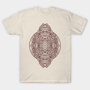 mandala maroon T-Shirt